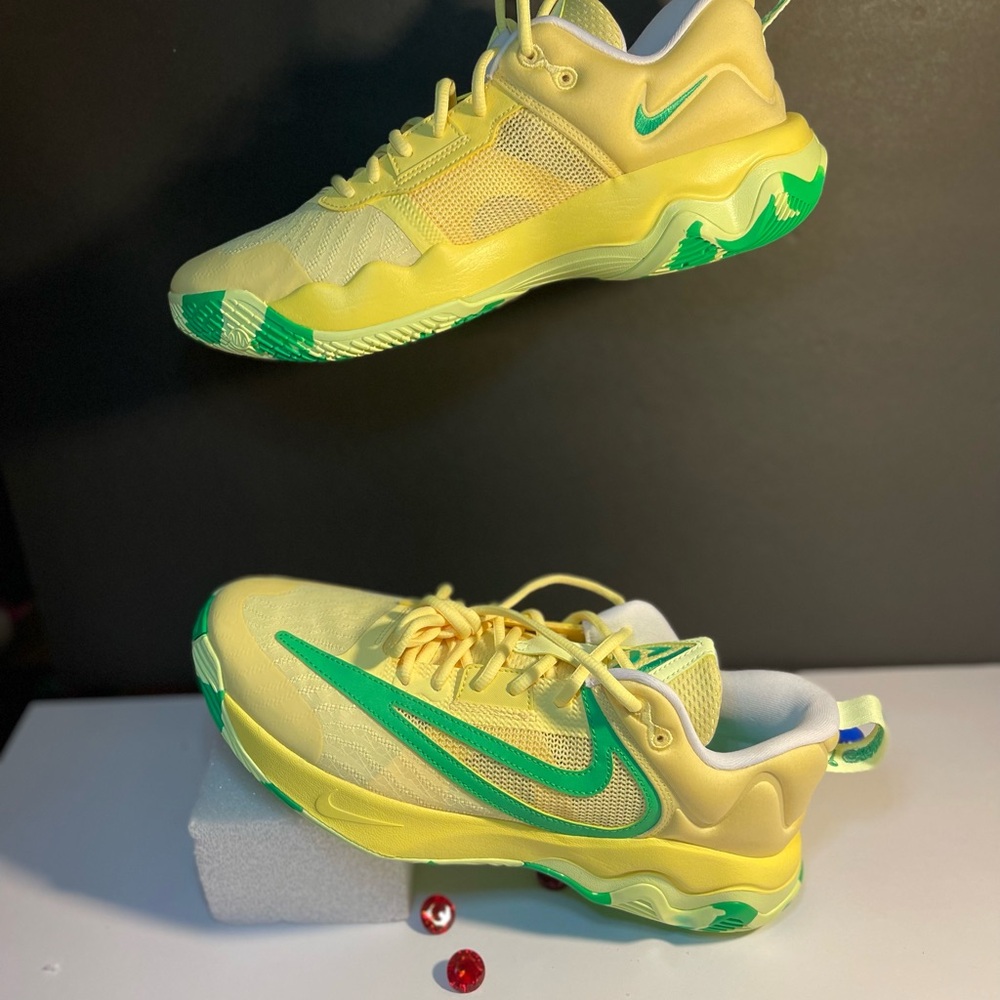 Nike Yellow and Green Athletic Shoes